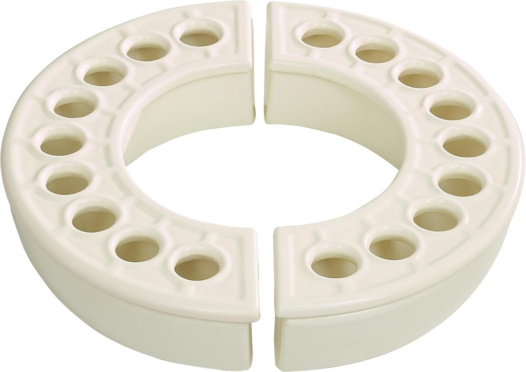 Luftbefeuchter Halbkreis 2er Set Quarz-Weiss 2 Stück Quarz-weiss, 2 Stück Quarz-weiss
