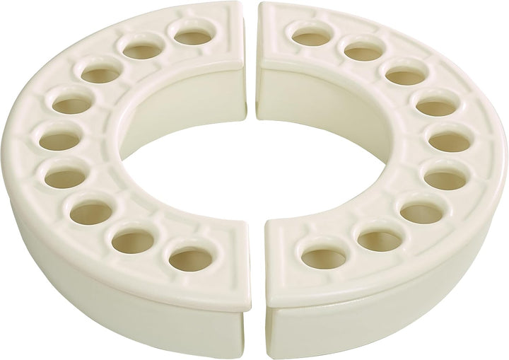 Luftbefeuchter Halbkreis 2er Set Quarz-Weiss 2 Stück Quarz-weiss, 2 Stück Quarz-weiss