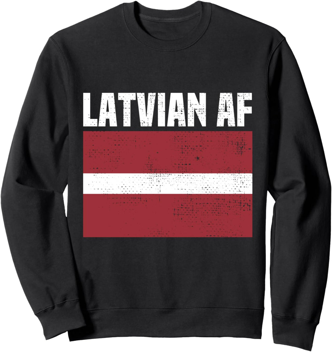 Vintage Lettland Geschenke Lettische Wurzeln Baltikum Sweatshirt