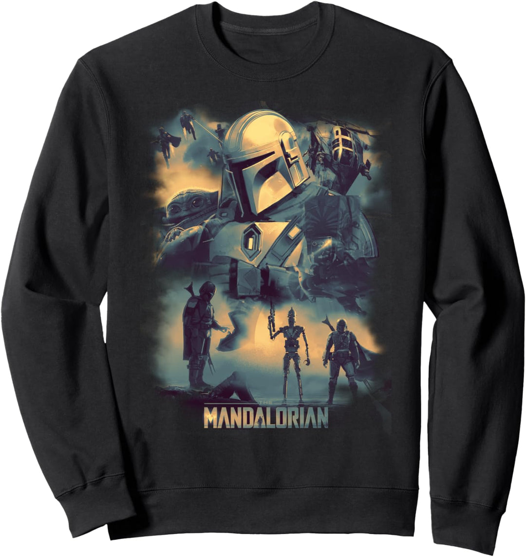 Star Wars Mandalorian Mando Memory Poster Sweatshirt