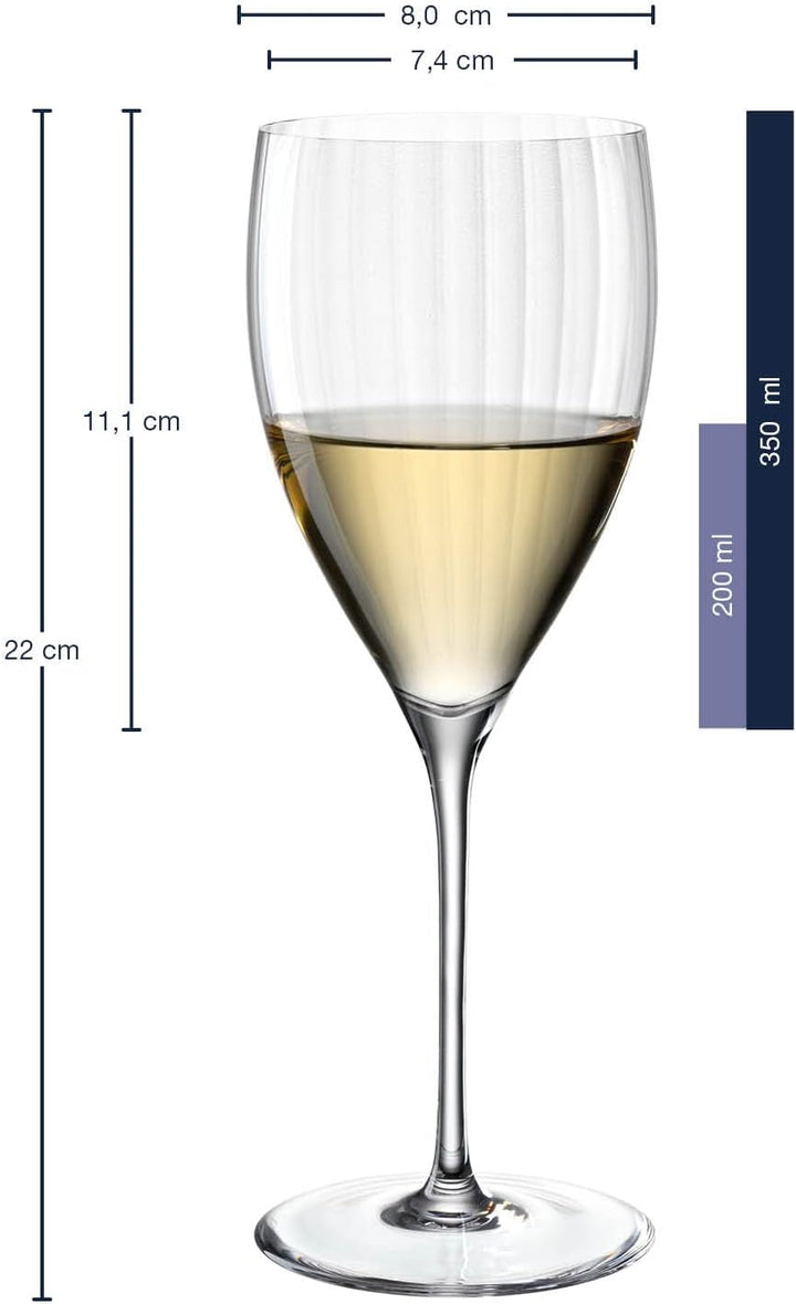LEONARDO HOME Rieslingglas POESIA 350 ml, 6er, 069163, Glas, 350 milliliters