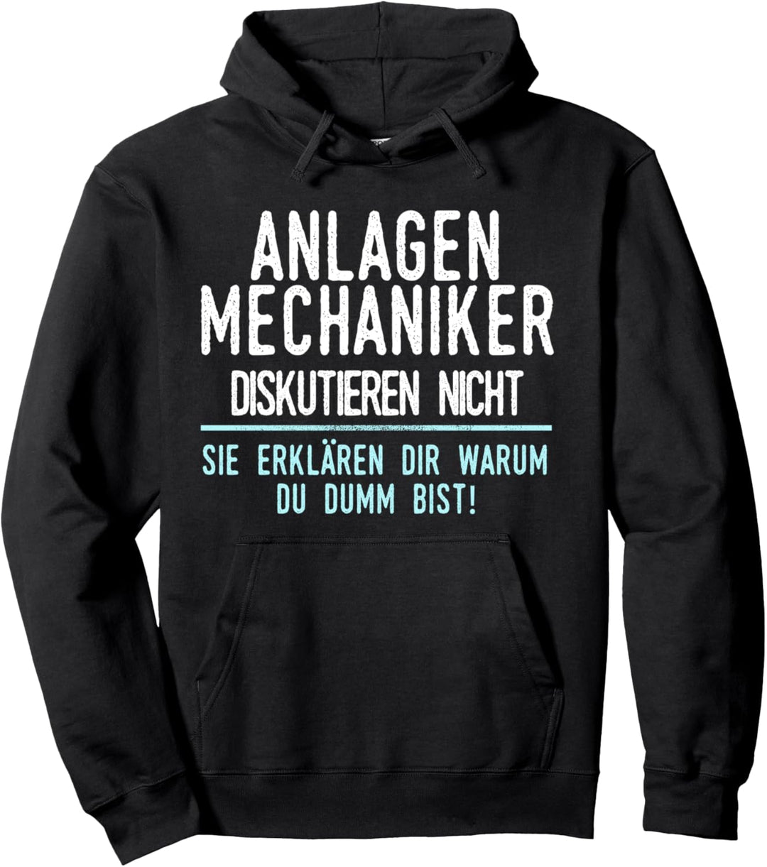 Anlagenmechaniker Geschenk für Arbeitskollegen im Job Pullover Hoodie