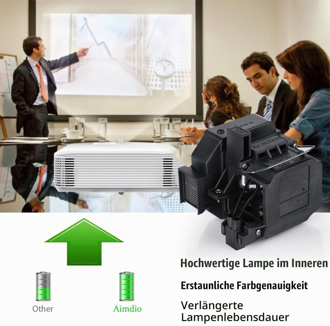 Aimdio Beamer Ersatzlampen für EPSON ELPLP69 EH-TW7200 EH-TW8100 EH-TW9000 EH-TW9000W EH-TW9100 EH-T