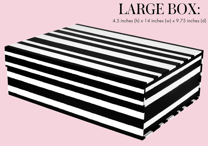 Kate Spade New York Dekorative Aufbewahrungsboxen mit Deckel, 3 Stück, stabile Organizer-Aufbewahrun