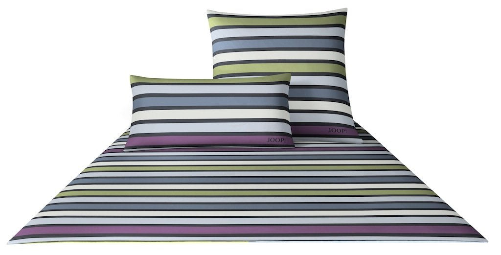 Joop! Bettwäsche Cross Stripes Aqua - 02 80x80 cm - 135x200 cm, 80x80 cm - 135x200 cm