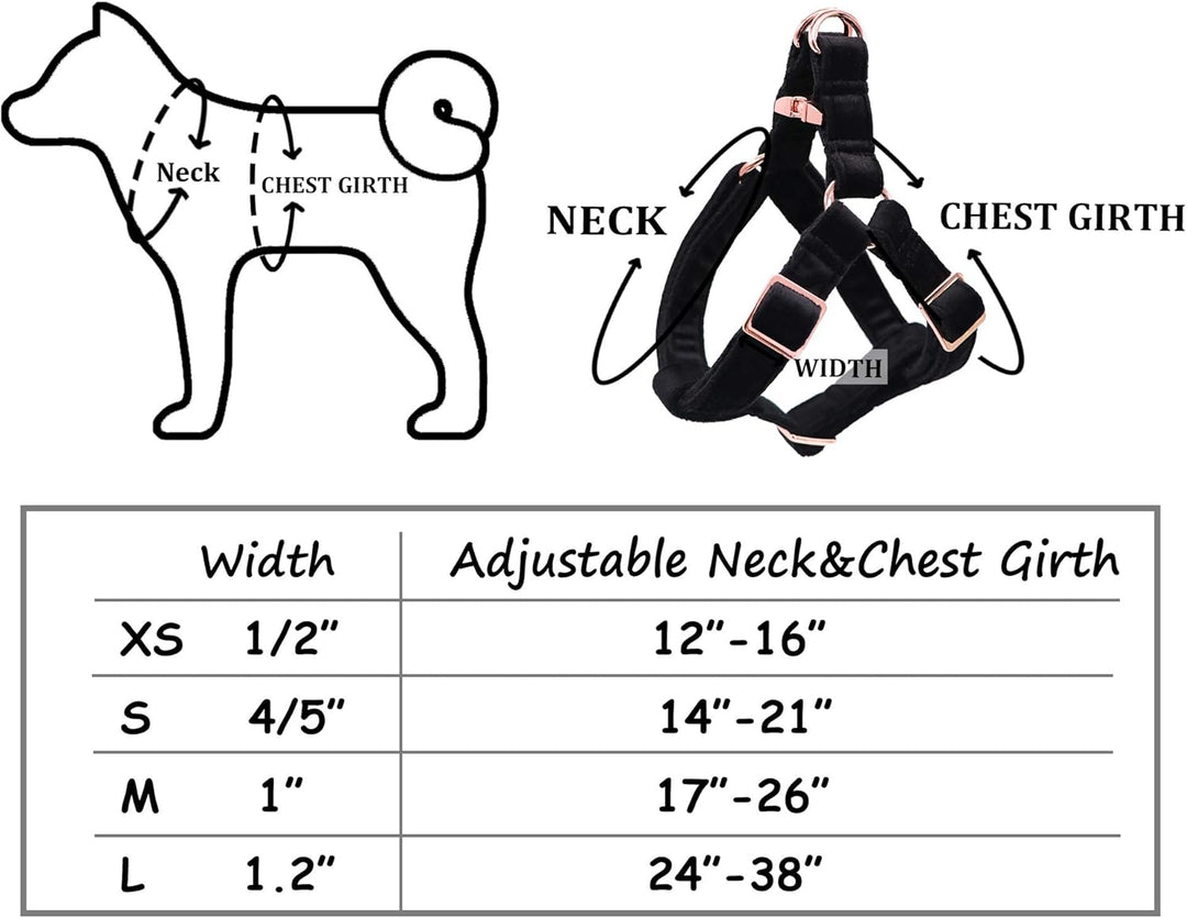 ARING PET Hunde-Halftergeschirr, Samt-Hundegeschirr, verstellbar, strapazierfähig, für Jungen und Mä
