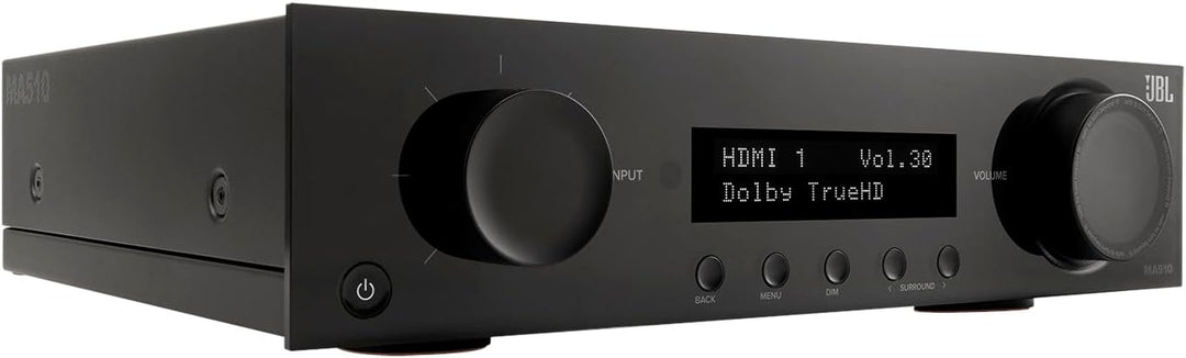 JBL AV-Receiver MA510 5.1 Kanäle Klasse D 8K Bluetooth, 100 W, HDMI, Dolby und DTS-Dekodierung, Schw