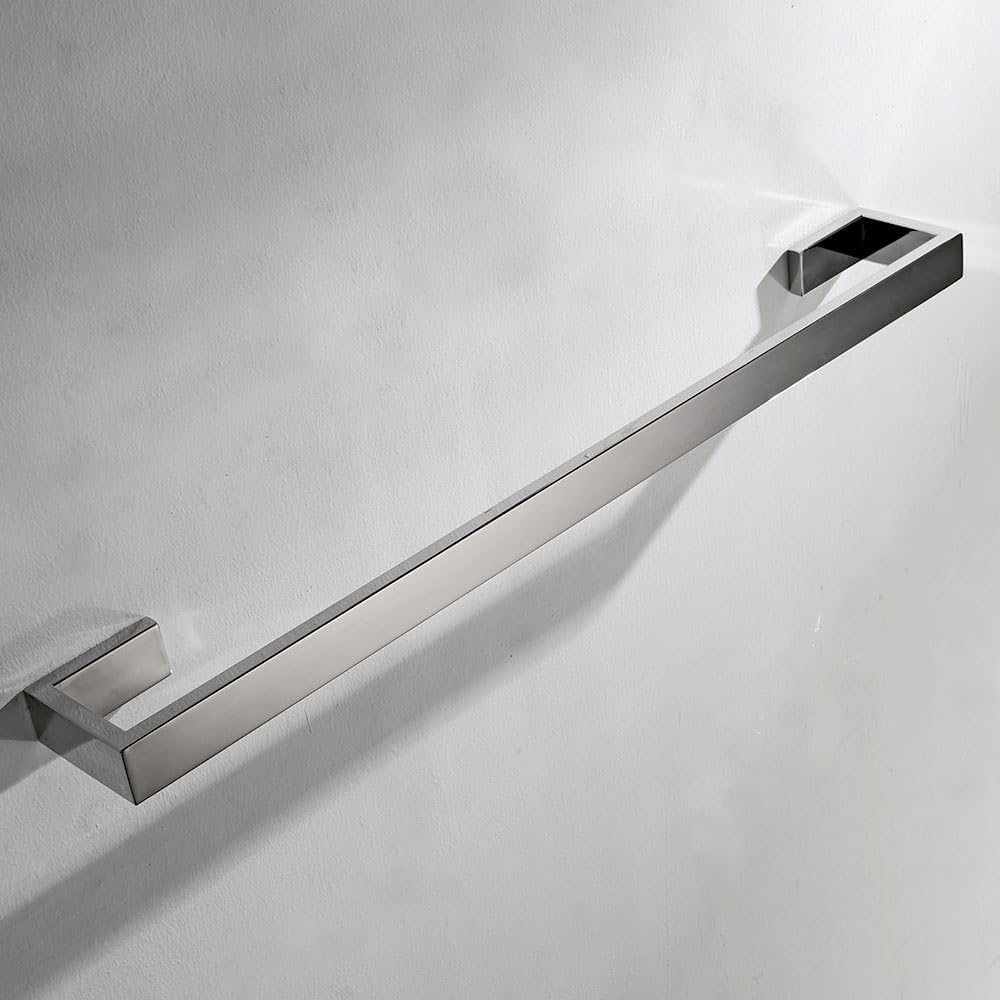 Flybath Handtuchstange Einzelschicht SUS 304 Edelstahl Stilvoller Handtuchhalter Wandmontage 60 cm,