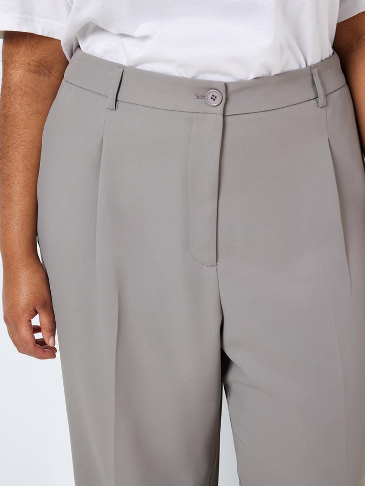 Noisy may Damen Nmdrewie Hw Straight Pants Ko Curve Hose 48 Titanium, 48 Titanium