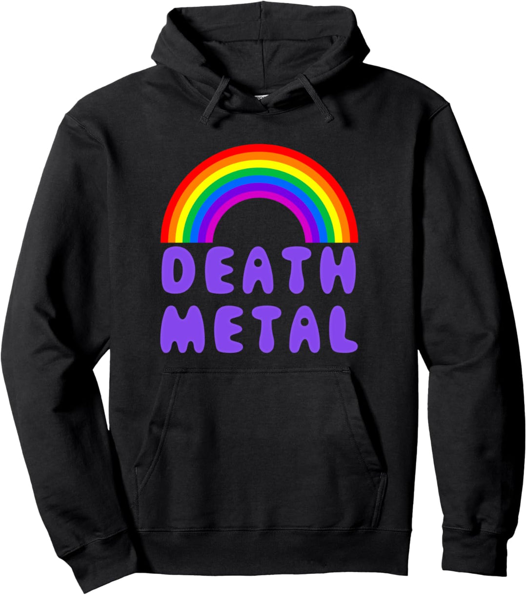 Death Metal & Rainbows Pullover Hoodie