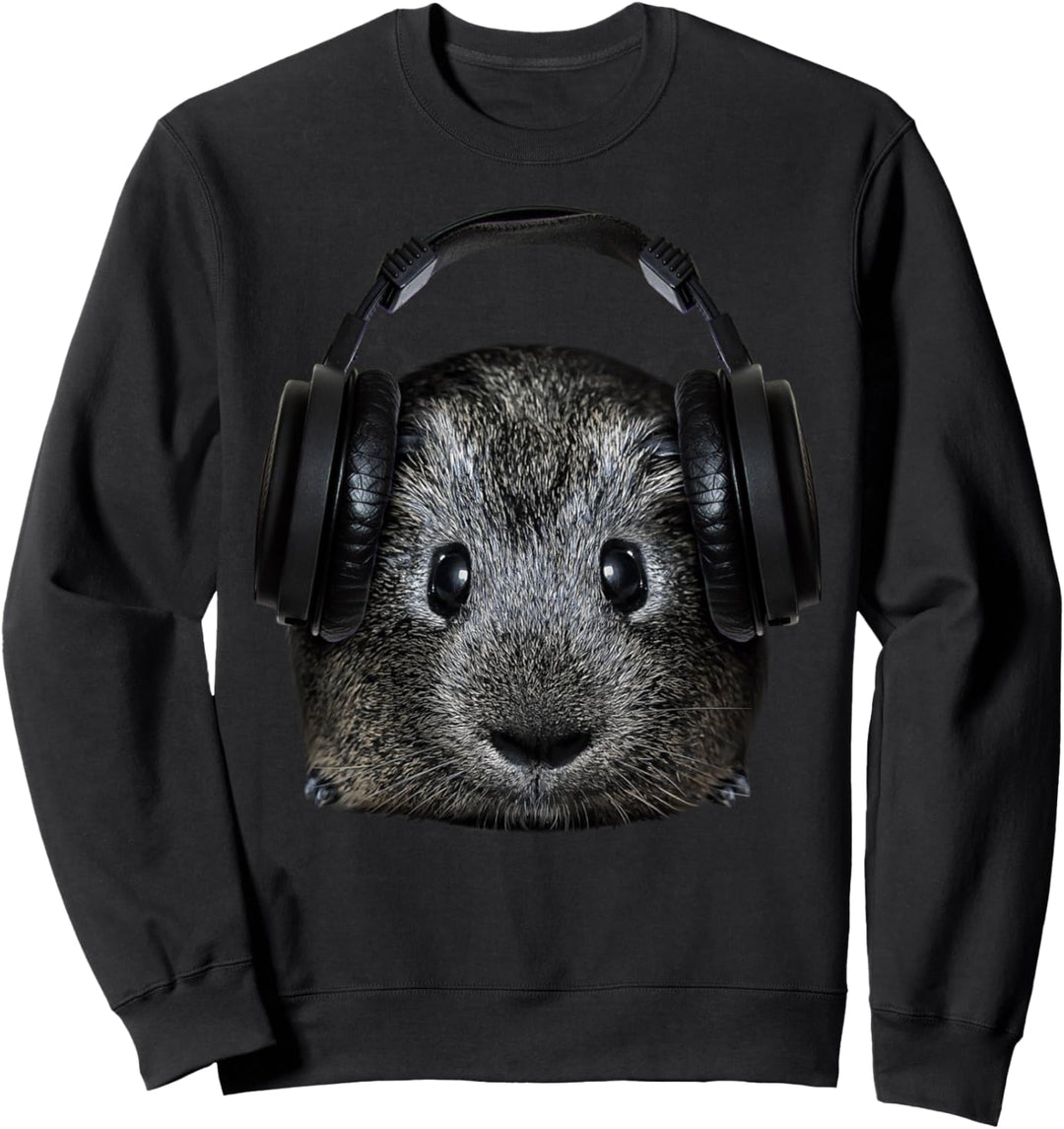 DJ Meerschweinchen Geschenk Musik Festival Elektro Haustier Sweatshirt