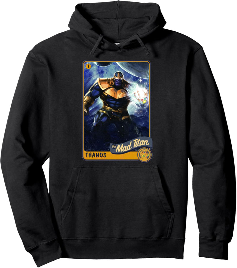 Marvel Avengers Thanos The Mad Titan Trading Card Pullover Hoodie