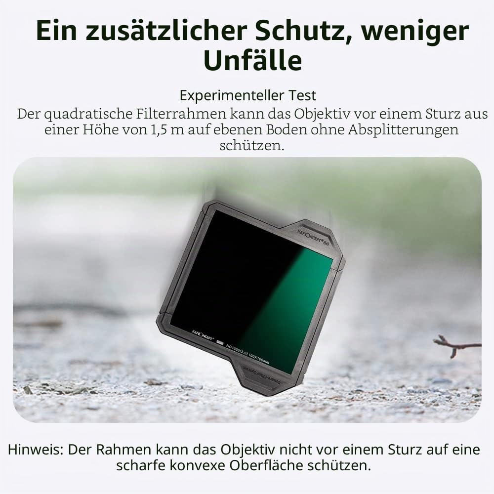 K&amp;F CONCEPT Nano X-PRO Filterschutzrahmen Filterzubehör für 100 * 100mm Rechteckfilter(2 Stück) 100x