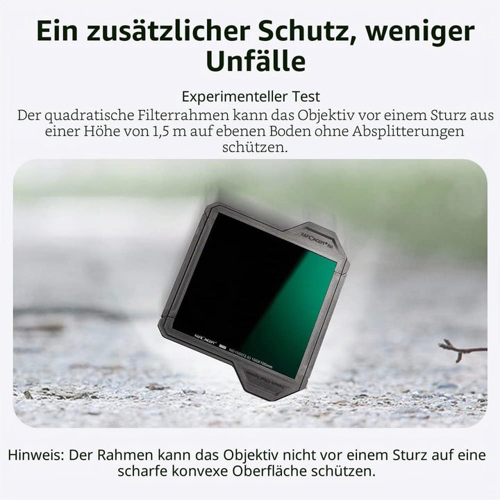 K&amp;F CONCEPT Nano X-PRO Filterschutzrahmen Filterzubehör für 100 * 100mm Rechteckfilter(2 Stück) 100x