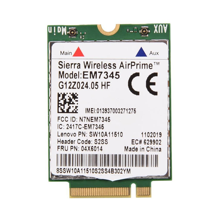 Bewinner EM7345 Modulkarte, 04X6014 4G LTE WWAN Kartenmodul für Thinkpad X250, X1C, W550, T450, X240