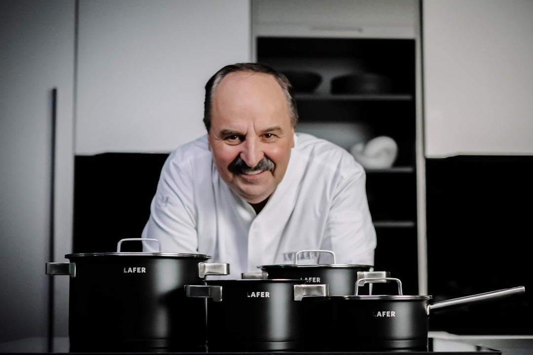 Johann Lafer Topfset 4-teilig Signature Edition – Edelstahl 18/10 Kochtopf Set mit Glasdeckel, energ