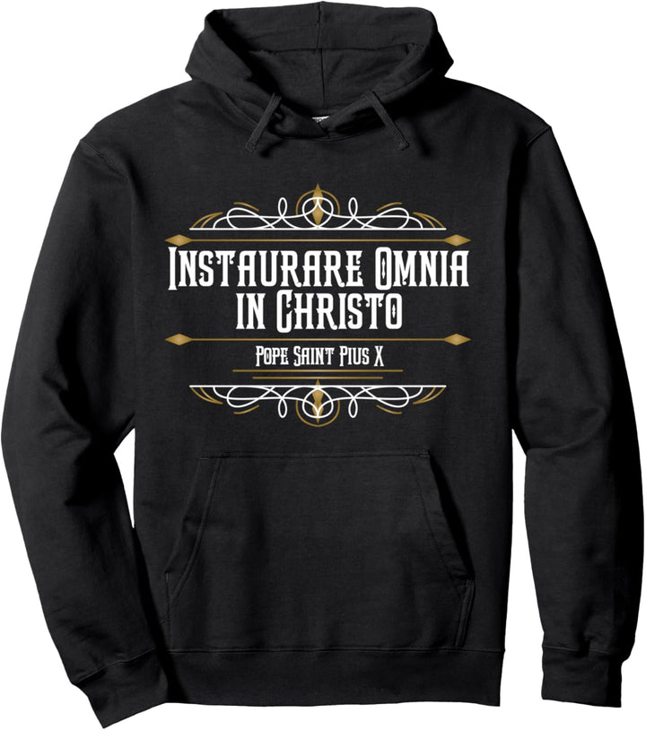 Papst St. Pius X. Katholischer Traditionelle lateinische Pullover Hoodie