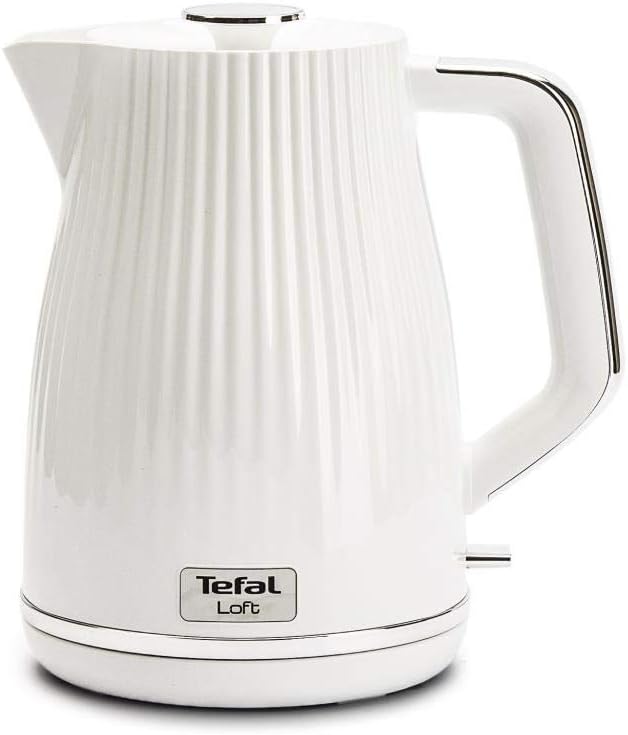 Tefal Wasserkocher Kunststoff 1,7 l 2400 W Elektrisch Teekocher Wasserkessel Loft Weiss | Herausnehm