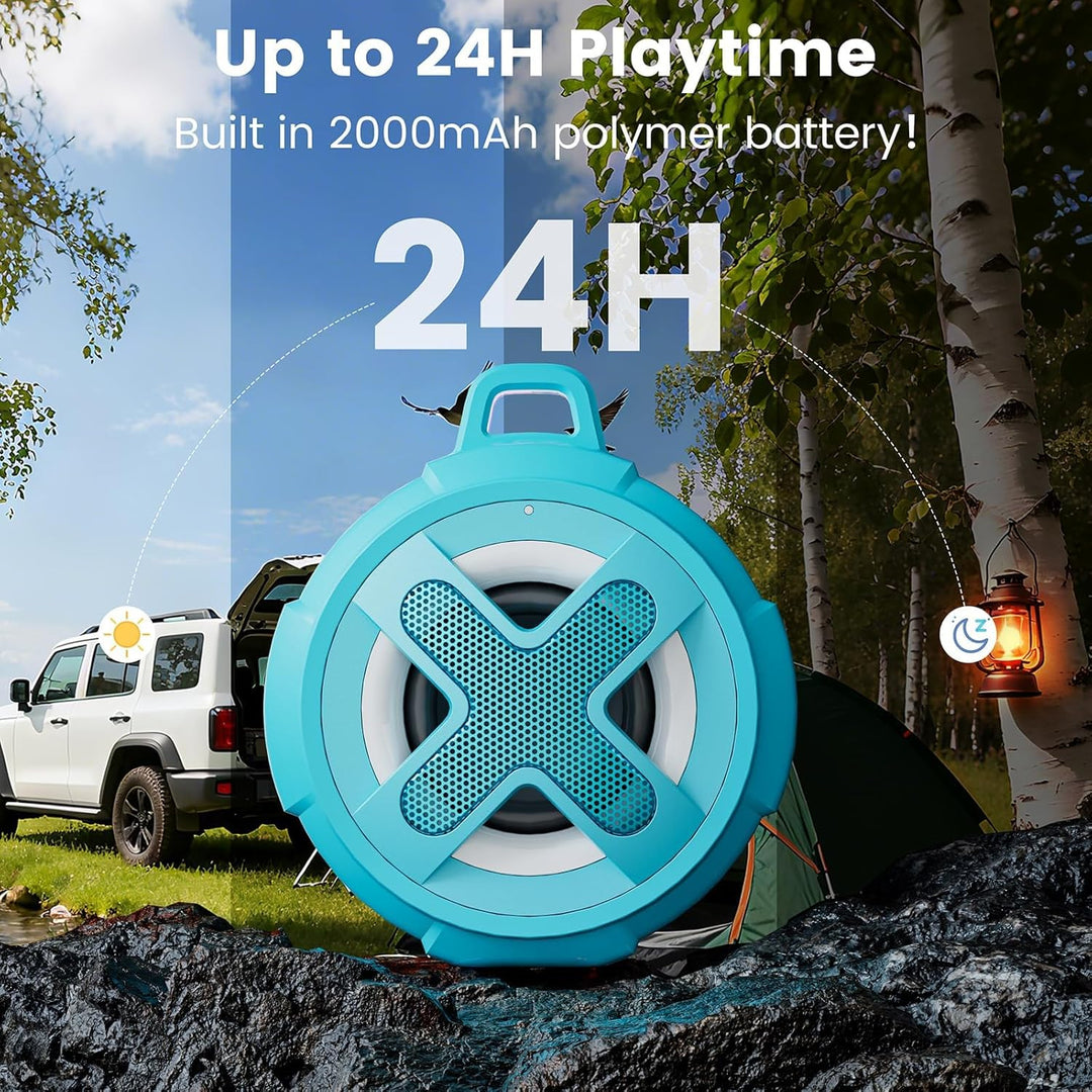 Xleader X8 (2 Gen) Bluetooth Lautsprecher, Kleine Musikbox, Zertifiziert IP67 Wasserdicht, Silikon C