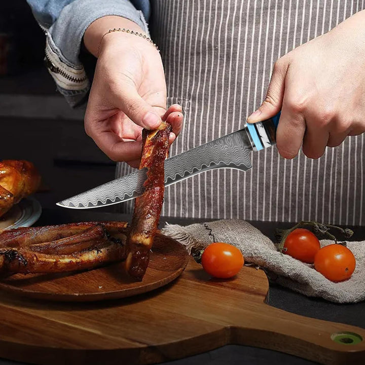 oFuun Damastmesser/Küchenmesser Ausbeinmesser, Ausbeinmesser