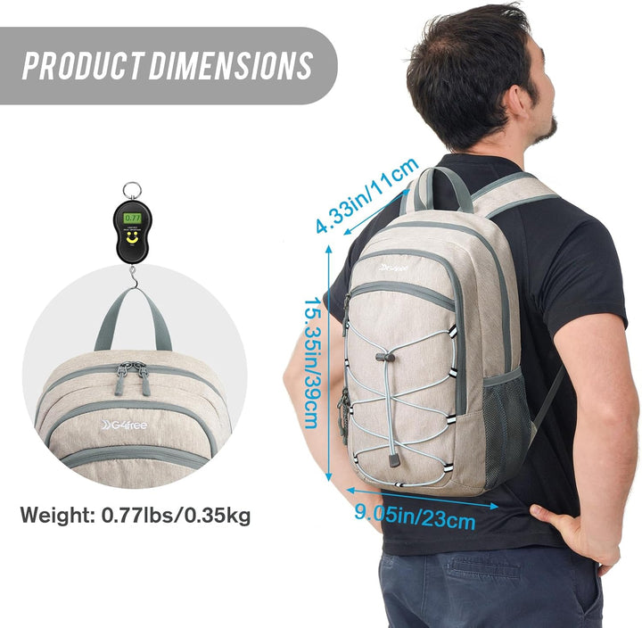 G4Free Kleiner Rucksack 12L/20L Unisex Tagesrucksack Leichter Reiserucksack Wanderrucksack Trekkingr