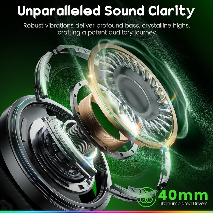 WESEARY Gaming Headset, Headset Stereo Gaming Headphones mit Mikrofon für PS4, PS5, PC, Xbox One, Sw