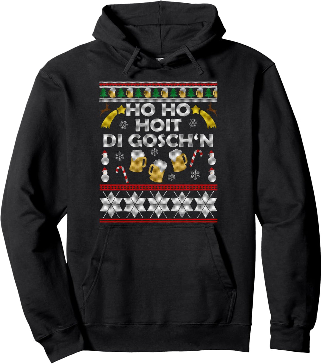 Ho Ho Hoit Di Goschn Ugly Christmas Outfit Bayern Pullover Hoodie