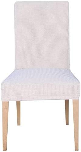 EBETA E Stuhlhussen 4 Stück, Elastische Stuhlbezug, Stretchhusse Stuhlüberzug Jacquard Hussen für Ho