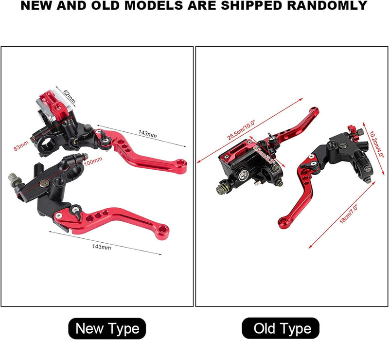 Fydun Motorrad Hauptbremszylinder Hebel 1 Paar Lenker Bremse Kupplungszylinder 22mm Universal Motor