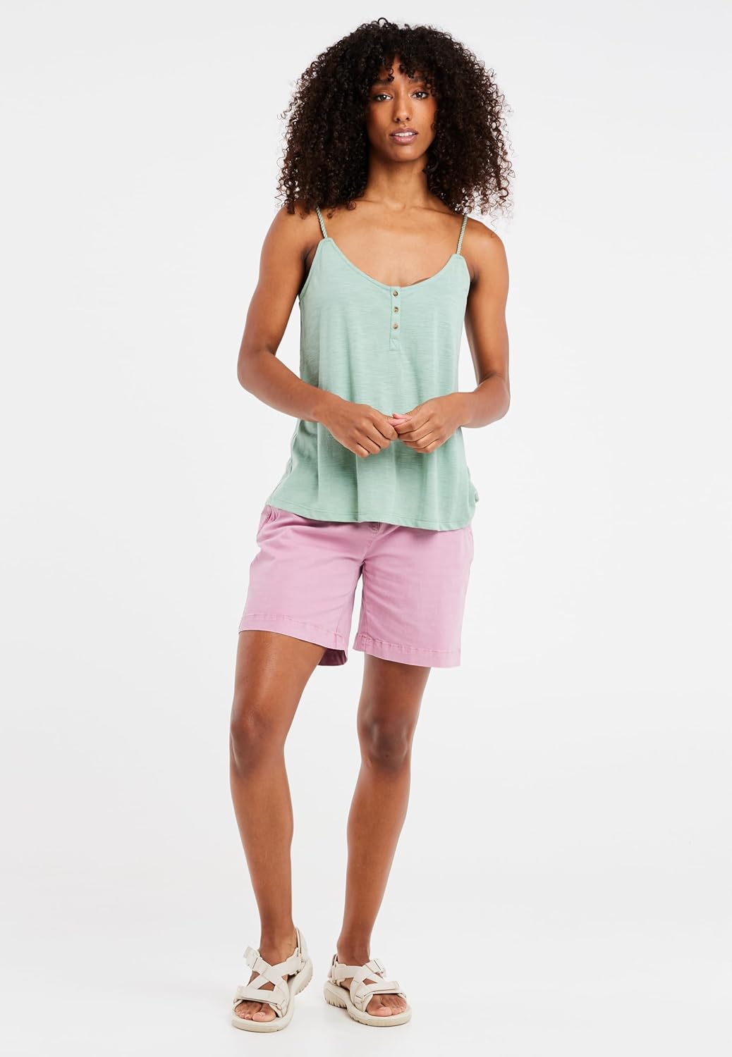 Protest Damen Spaghetti Top PRTKIAWAH XS Green Baygreen, XS Green Baygreen