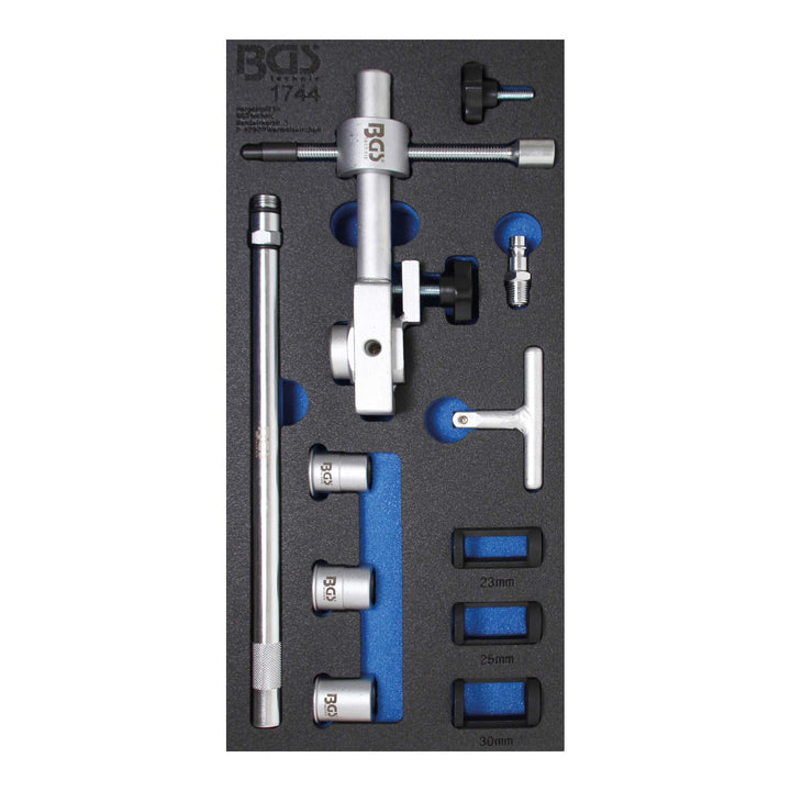 BGS 1744 | Druckluft-Ventilfederspanner-Satz | 15-tlg.