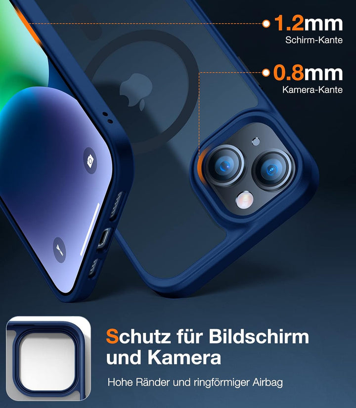 TORRAS für iPhone 13 Hülle für Magsafe (Militärschutz) (Starke Magnetische Adsorption) Schutzhülle M