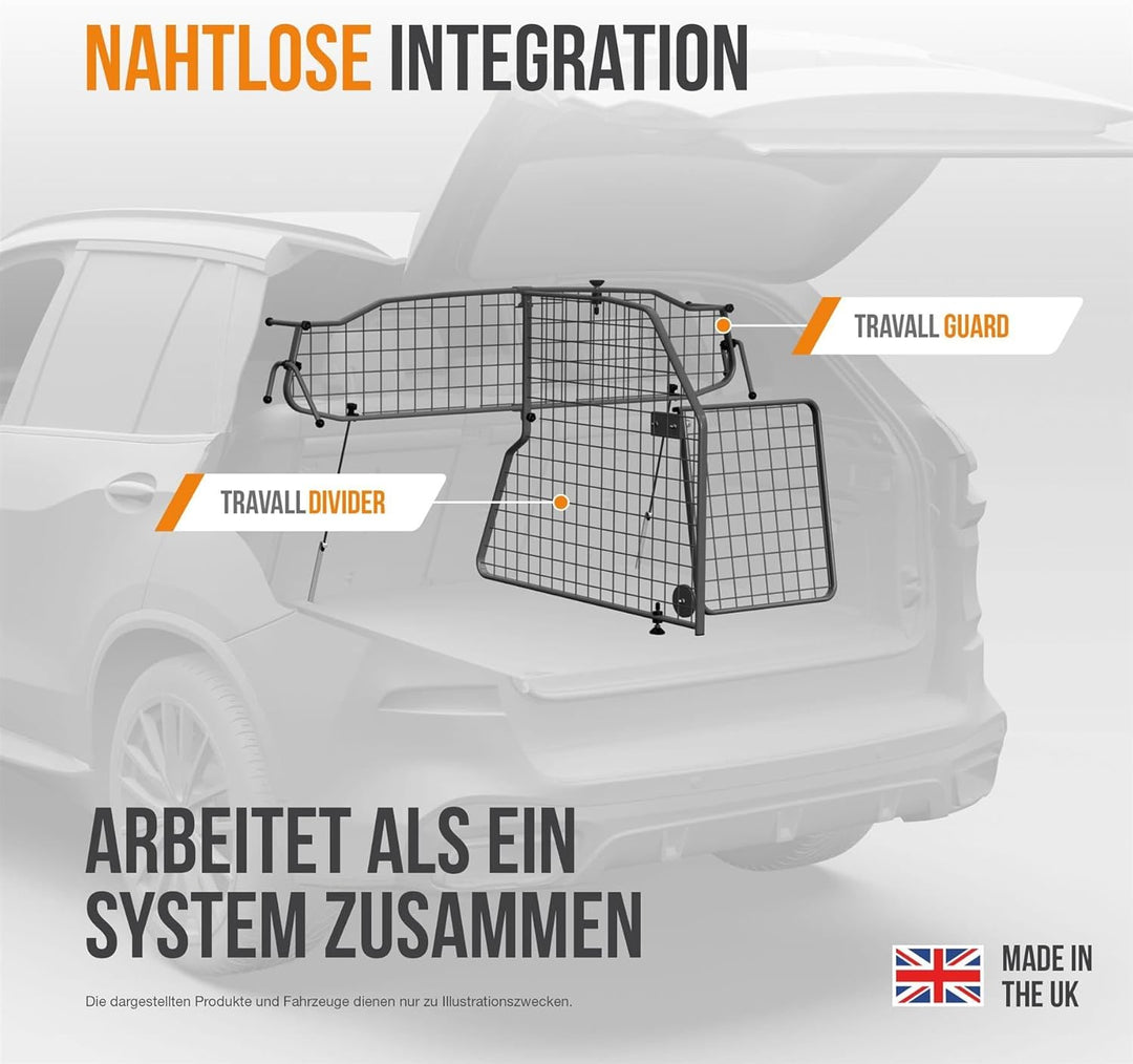 Travall Hundegitter Trenngitter &amp; Heckgitter Set Für Kia Ceed (2018-) Kombi Fahrzeugspezifischer Hun