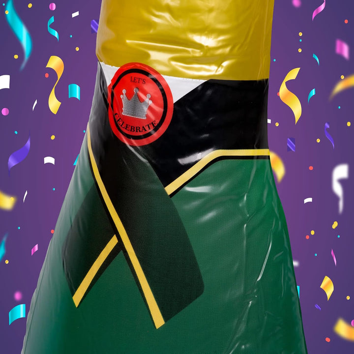 I LOVE FANCY DRESS Aufblasbare Champagnerflasche 1,8 m hoch - 180 cm X 1 - stabile, übergrosse aufbl