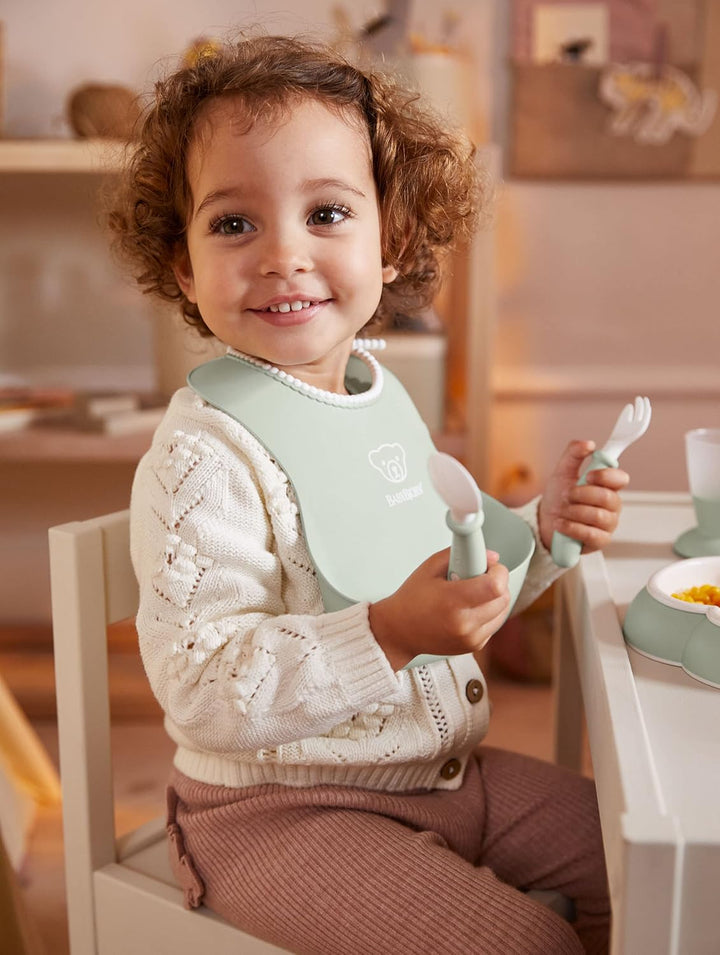 BabyBjörn Kindergeschirr, 8-teilig, Blassgrün, Blassgrün