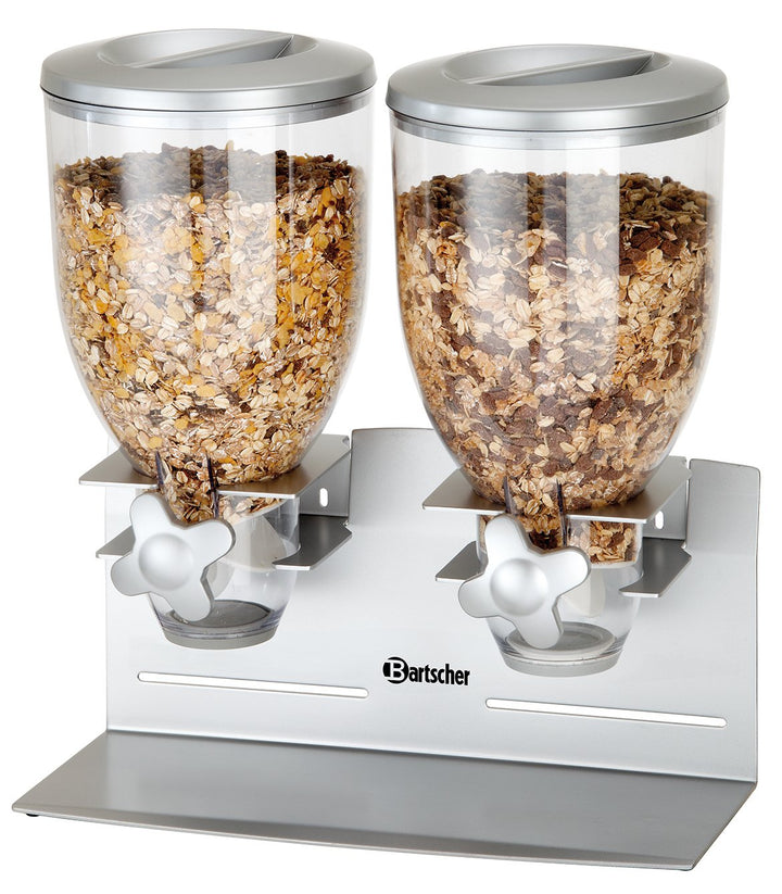 Bartscher 500.378 Müslispender - Doppel 2, 2 Containers