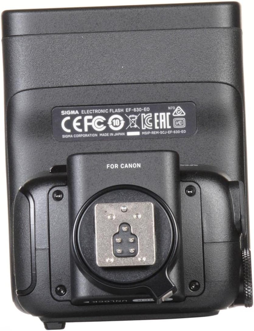 Sigma EF-630 Blitzgerät (geeignet für Canon EF Kamera) für Canon Kamera, für Canon Kamera