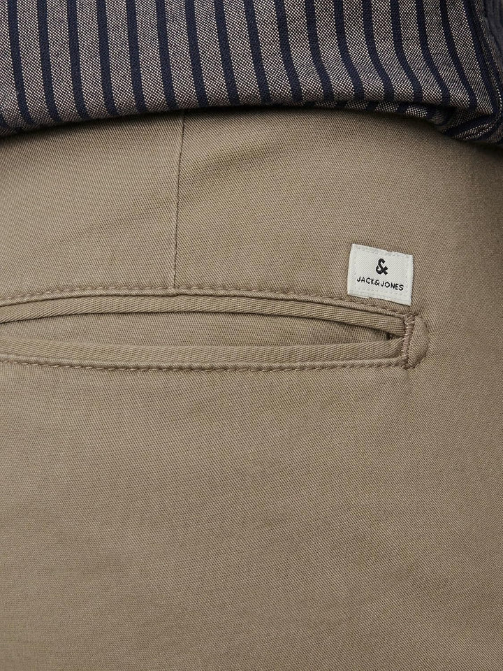 JACK & JONES Male Chino Hose Slim Fit Chino Hose 33W / 32L Beige, 33W / 32L Beige