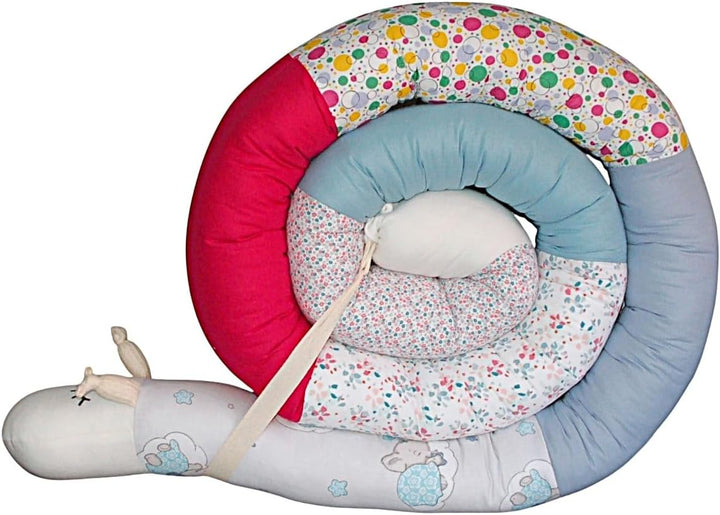 Generisch Bettschlange/Bettschnecke XXL (Motiv Smiley) Länge 250cm ** personalisierbar**Seitenschläf