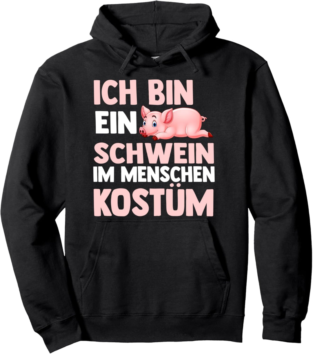 Schweine Schwein Menschen Kostüm Pullover Hoodie