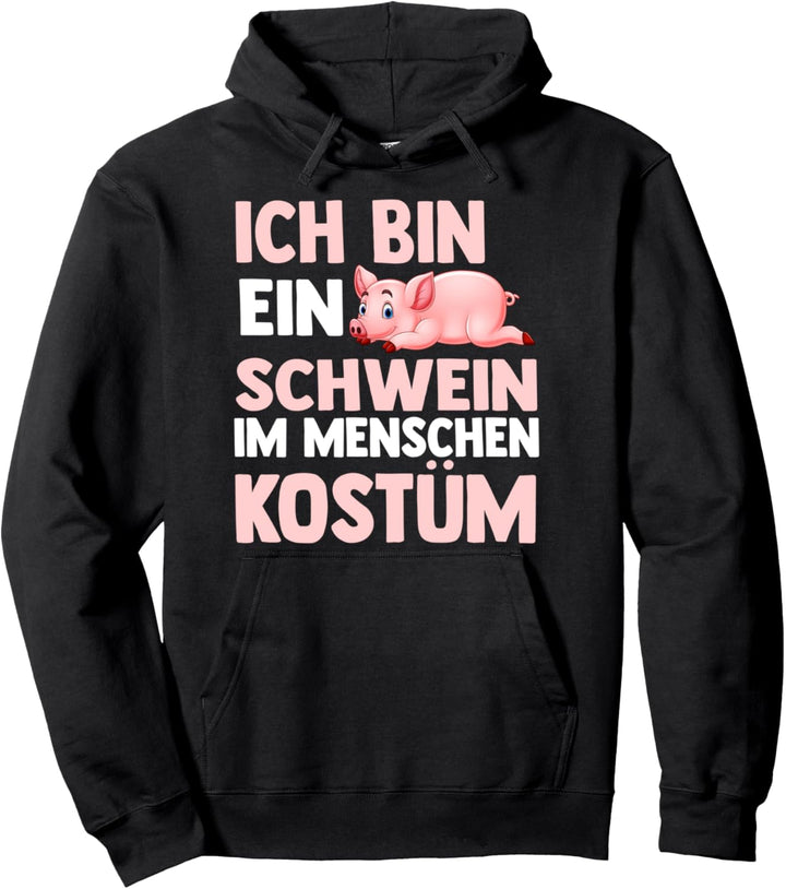Schweine Schwein Menschen Kostüm Pullover Hoodie