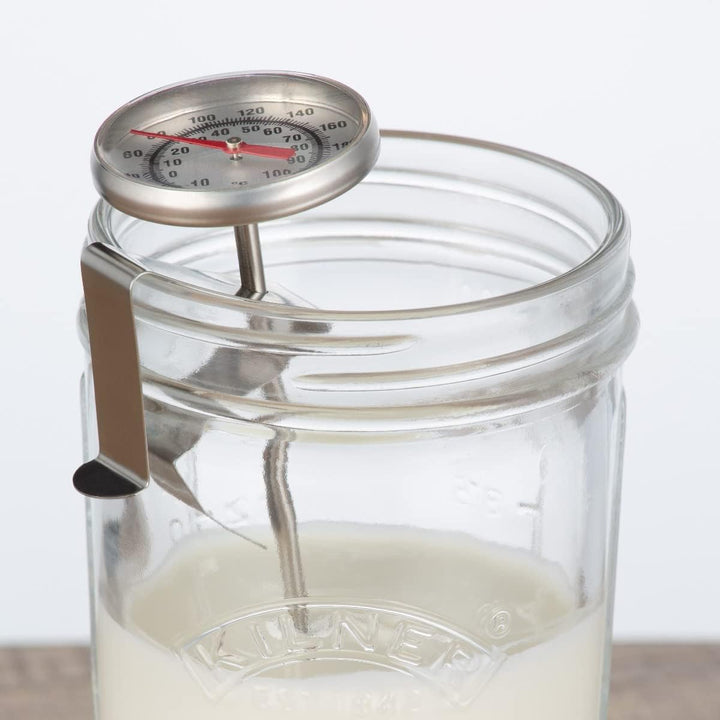Kilner 0025.037 Joghurt, Glas, Neopren, 500 milliliters, Grau-Schwarz