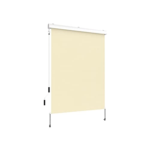 Grindi - Senkrechtmarkise Aussenrollo Balkonrollo, Sonnenschutz und Sichtschutz, Handkurbelmechanism
