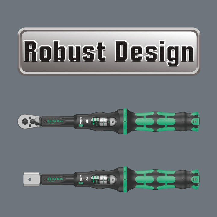 Wera '05075654001 Click-Torque X 4 Drehmomentschlüssel für Einsteckwerkzeuge, 14x18 x 40-200 Nm 14x1