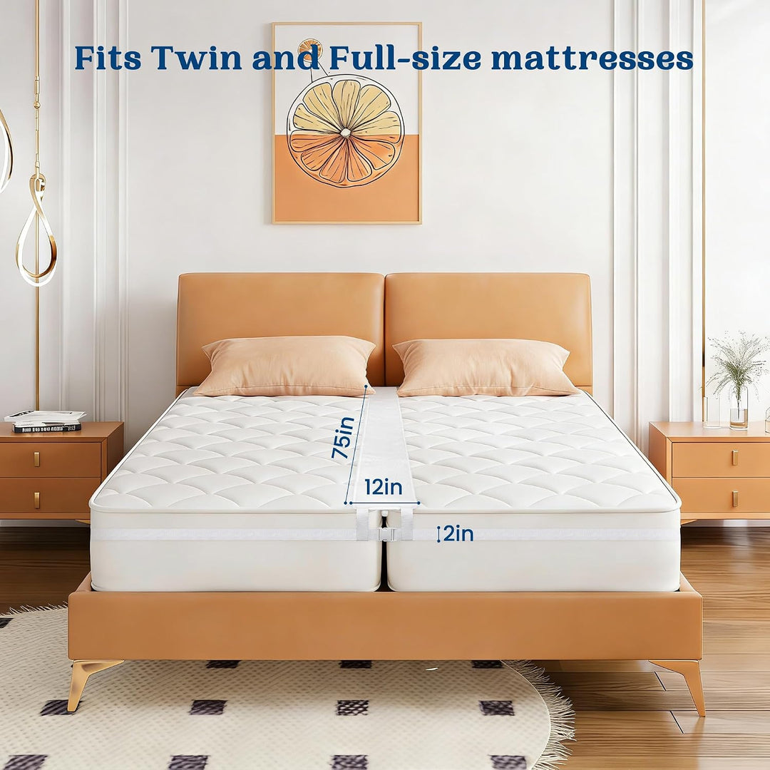 FeelAtHome 30,5 cm Liebesbrücke zum Verbinden von Zwei Einzelbetten zu einem Doppelbett - Matratzenk