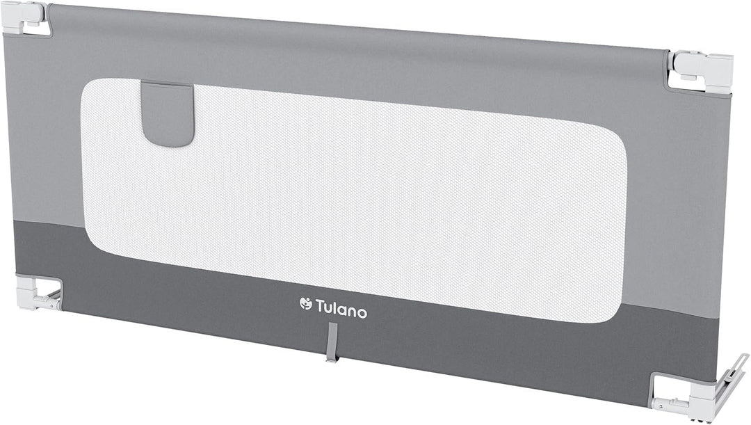 TULANO Cover 46 | Bettgitter 160 cm Bettschutzgitter Kinderbettgitter für Kinder | Klappbar | Geeign