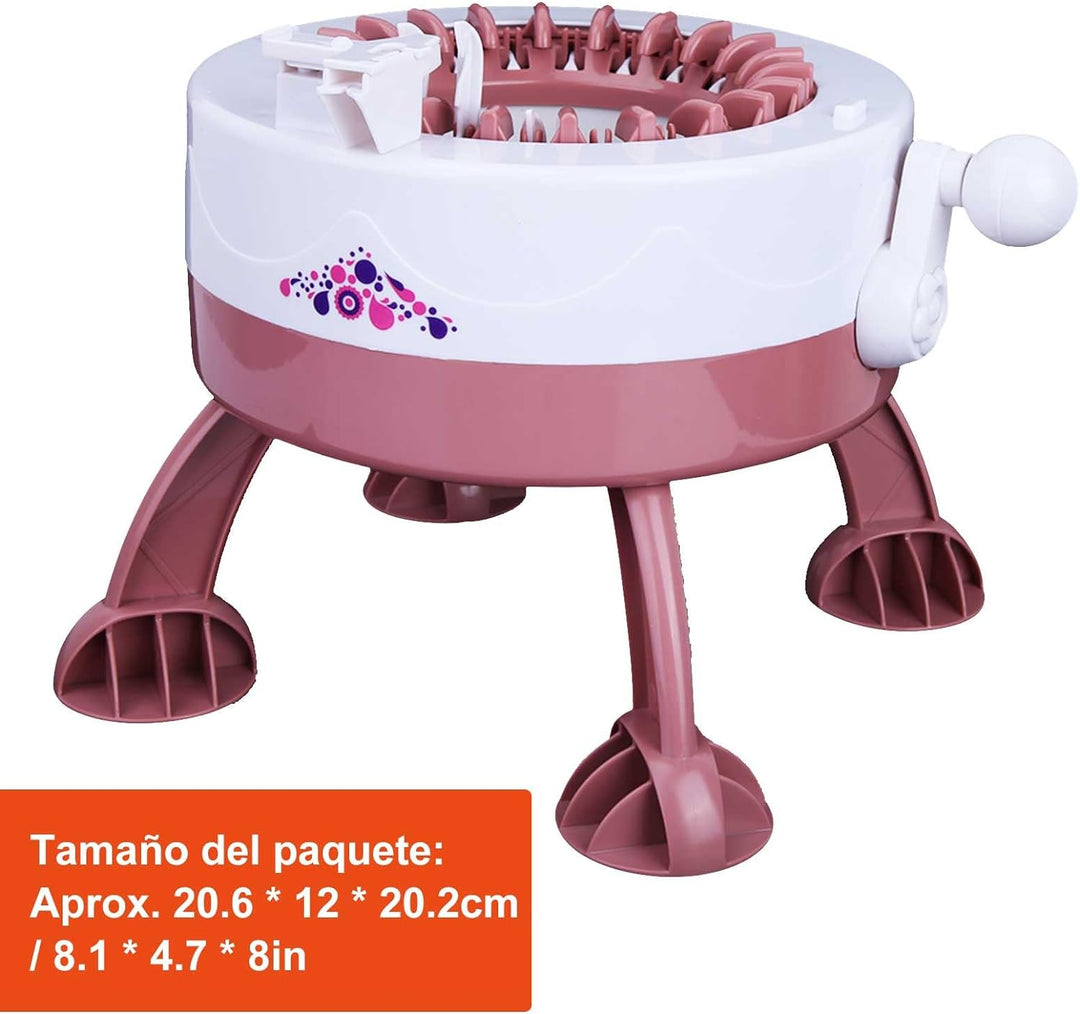 Mutuer Strickmaschine, DIY Kunststoff Handstricken Nähmaschine Kinder Weben Spielzeug Werkzeug Zubeh