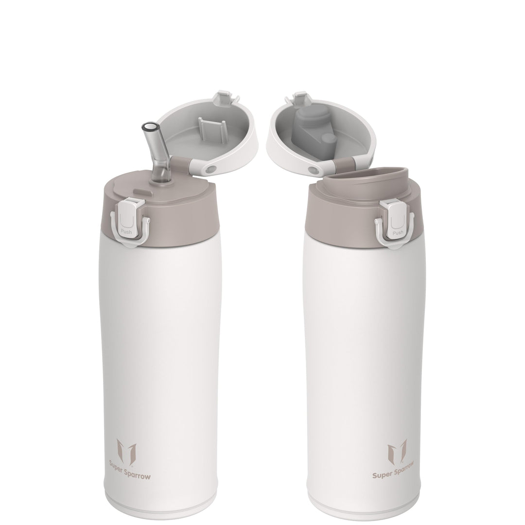 Super Sparrow Trinkflasche Edelstahl - Thermobecher - 500ml, 750ml, 950ml - BPA-Frei Thermosflasche,