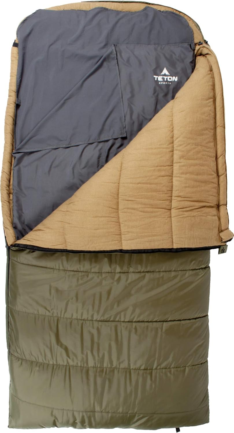 Teton Sports Schlafsack Liner; inklusive Stuff Sack, Kunststoff, XL, 220 x 91,4 cm (87 x 36 Zoll), 3