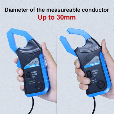 Hantek CC-800 AC/DC Stromzange 5KH Oszilloskop Multimeter Bandbreite 1mV/10mV/A 500A/800A mit BNC An